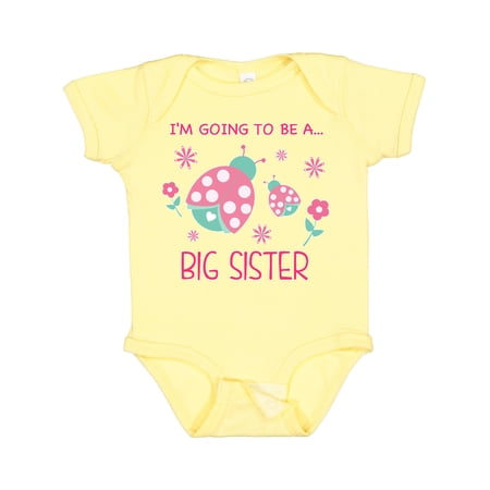 Inktastic I'm Going to Be a Big Sister Girls Baby Bodysuit
