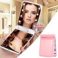 thumbnail image 4 of YAOMOBB Non-glaring Light Mirror Double sided Rectangle Portable LED Makeup Mirror Folding Lighted Travel Mirror with 1X Magnification for Purse (Pocket Size Handheld), 4 of 6