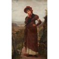thumbnail image 3 of Jennie Augusta Brownscombe 12x18 Black Modern Framed Museum Art Print Titled - A Walk Through the Country (1882), 3 of 5