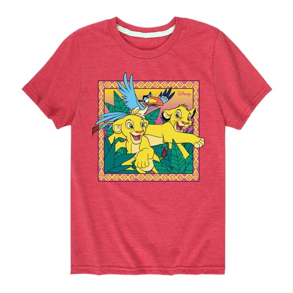Disney - The Lion King - Simba Nala Zazu - Toddler & Youth Short Sleeve Graphic T-Shirt