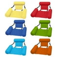 thumbnail image 3 of Pool Float Hammock Chairs Pure Pattern Water Floating Chair Inflatable Pool Lounge Chair for Pool Party Summer Water Fun, 3 of 7