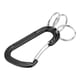 thumbnail image 3 of Mosquetón multifuncional de aleación de aluminio, bloqueo de montañismo, hebilla D, accesorio para exteriores, negro, 3 of 8
