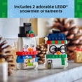 thumbnail image 5 of LEGO Snowman Ornaments - Building Toy for Girls & Boys, Ages 6+ - Christmas Craft & Christmas Tree Decorations - 40812, 5 of 8