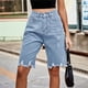 thumbnail image 5 of 2026 Bermudas de mezclilla for mujer, pantalones cortos holgados informales de talle alto Y2k, pantalones cortos Cargo de moda de verano, 5 of 7