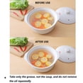thumbnail image 3 of 12PC Oil Absorbing Paper For Kitchen Absorbing PP Film Oil Set HGVV Tool Soup Cooking Oil 3 Food Paper Kitchen，Dining Bar White, 3 of 8