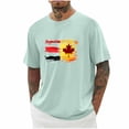thumbnail image 1 of Styesk T-Shirts pour Homme Imprimé Col Rond Mode Décontractée Manches Courtes Blouses, 1 of 5