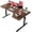 Dark Walnut, variant on Agilestic Electric Standing Desk, Height Adjustable Desk, 48 x 28 Inch Sit Stand up for Work Office Home, L Shaped Ergonomic Rising Computer Table with Memory Preset, Rustic Brown