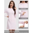 thumbnail image 4 of Women's UPF 50+ Sun Protection Swim Cover Up Long Sleeve SPF UV Hoodie Jacket, Lightweight Beach Rash Guard Shirts Pink 2XL, 4 of 5