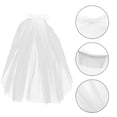 thumbnail image 3 of OUNONA Veils Veil Communion Lace Wreath Wedding Headband Tulle Dress Sheer Bowknot Hair Holybridalfloral Headband, 3 of 6