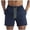 Navy, variant on Mens Swim Trunks Men's Casual Color Beach Shorts Multi-Pocket Outdoor Swim Trunks with Drawstring Elastic Waist Quick-Dry 4 Inch Length Summer Pants for Vacation Travel Army Green L