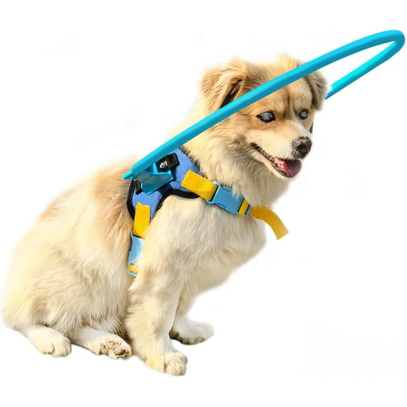 SHIQI-Blind Dog Halo Harness, Protective Halo Dog Collar for Blind Dogs, Confidence Building Harness Guiding Device, Blind Dog Accessories, XXS