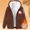(Fashion 102)Brown, variant on Aimik Women Heavyweight Sherpa Fleece Hoodie Sweatshirt with Christmas Graphic Warm Full Zip Up Outdoor Jacket for Winter Holidays