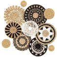 thumbnail image 1 of Juego de 11 cestas decorativas para pared, estilo Tatuo Boho, 1 of 7