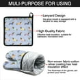 thumbnail image 7 of Colorful Funny Dachshund Kitchen Oven Mitt and Pot Holder Sets 2 Pcs for Baking, Cooking and Grilling, Heat Resistant Up To 392 °F, 7 of 7