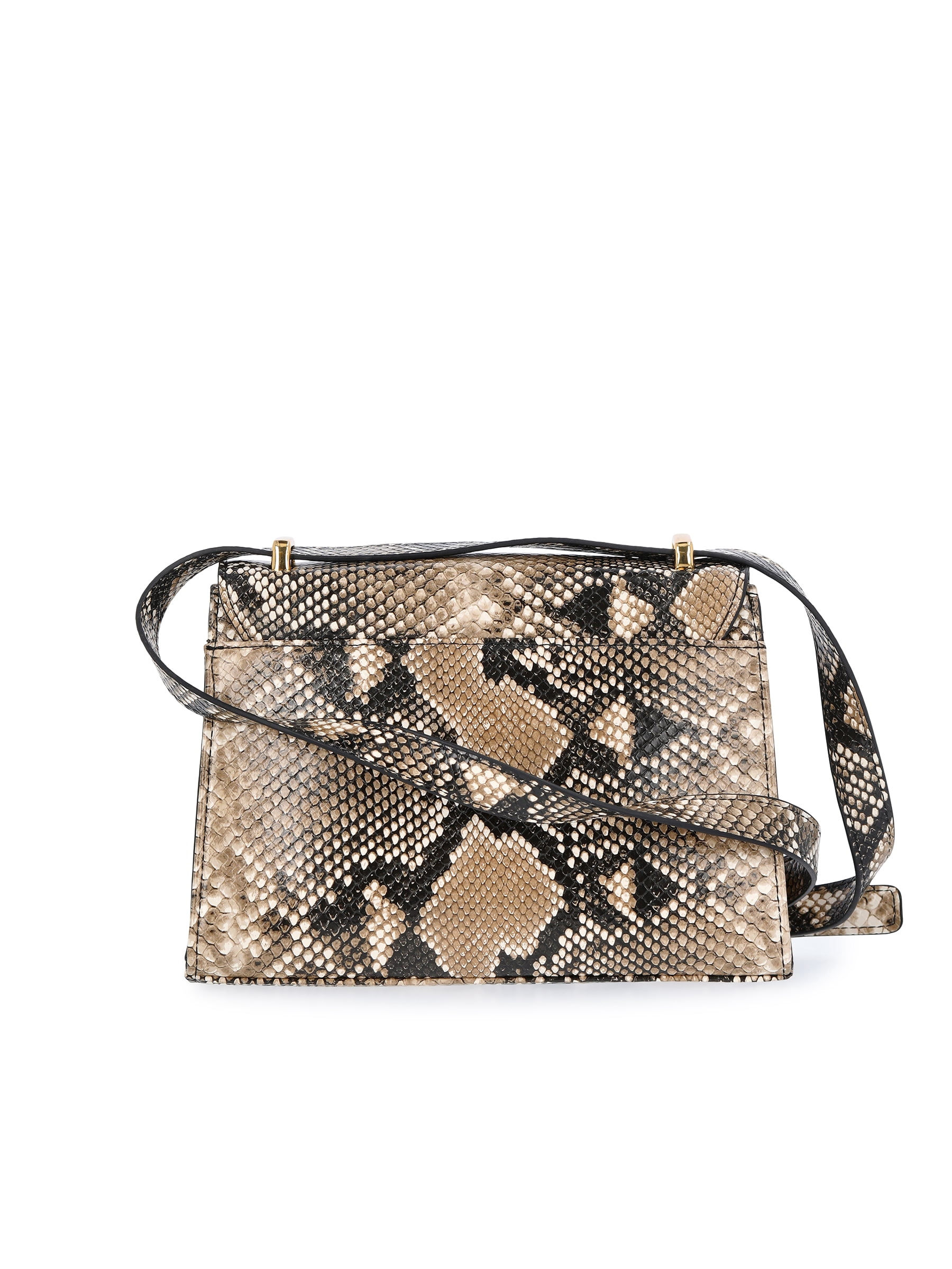 Time and Tru Women's Faux Snakeskin Rosa Crossbody Bag
