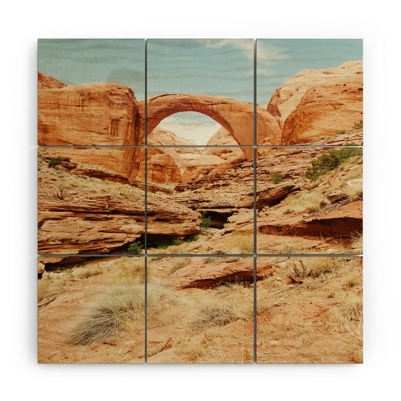 Society6 Kevin Russ Rainbow Bridge 3' x 3' Wood Wall Mural
