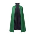 thumbnail image 4 of XIAONU Adults Reversible Color Blocked Cape High Collar Full Length Cloak Versatile Themed Event Capes, 4 of 5