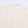 thumbnail image 3 of Amidoa Button down Women's Coats Beige Knit Vest Soft Sleeveless Lapel Collar Sweater Jackets for Women Free Size, 3 of 8