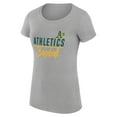 thumbnail image 2 of Women's G-III 4Her by Carl Banks Heather Gray Athletics Team Graphic Fitted T-Shirt, 2 of 3