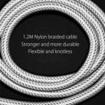 thumbnail image 3 of Magnetic USB C charging cable Magnetic data cable [2 pieces 1.2M] USB Type C cable 2.4A fast charging cable, 3 of 7