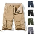 thumbnail image 1 of NJDVHB Short de Bain Homme Été Léger Confortable Taille Élastique, Vert Armée, P, 1 of 3