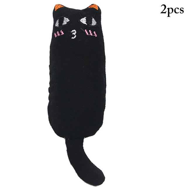 2PCS Catnip Toy Creative Bite-resistant Cartoon Cat Chew Toy Cat Teething Toy