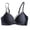 2-Dark Blue, variant on Women’s Lightweight Floral Lace Bralettes for Soft Support Comfortable Wirefree Everyday T Shirt Bra Full Coverage Push up Bras Cute Wave Point for Everyday Wear 1-Beige M