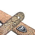thumbnail image 3 of Esquirla Adjustable Leather Guitar Strap Strap with Strap Clasp - Yellow, as described, 3 of 8