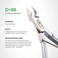 thumbnail image 2 of Cuticle Nipper - D-06-12 (Stainless Steel), 2 of 6