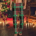 thumbnail image 5 of Stamzod Mens Sleepwear Fashion Christmas Printed Elastic Waist Pajama Pants Men Casual Straight Sleep Pants Multicolor G L, 5 of 5