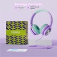 thumbnail image 7 of Seenda Wired Kids Headphones with Microphone, 90° Rotatable Earpads, and Upgraded Type-C Connection, 85/94dB Safe Volume, On-Ear Headphones for Boys/Girls/School/Tablet, Green/Purple, New, 7 of 7