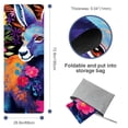 thumbnail image 4 of Kangaroo Yoga Blanket with Storage Bag, 72.8"x26.8" - Suitable for Yoga, Pilates, Fitness, etc. - Yoga Towel, Hot Yoga Towel, Yoga Mat Towel, 4 of 6
