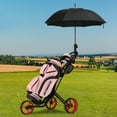 thumbnail image 3 of Gymax 3 Wheels Foldable Golf Push Pull Cart Trolley w/ Mesh Bag Foot Brake Red, 3 of 10
