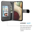 thumbnail image 5 of Takfox Wallet Case for Samsung Galaxy A12, for Galaxy A12 Case 6.5", PU Leather ID Credit Card Slots Holder Folio Flip [Detachable] Kickstand Magnetic Phone Cover & Wrist Strap -Black, 5 of 6