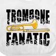 thumbnail image 4 of Inktastic Trombone Fanatic Boys or Girls Baby Bib, 4 of 4