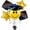 Citrine Yellow Star & Black Mylar Balloons, variant on PMU Graduation Smiley Face Balloon Bouquet – Green Star & Black Mylar Balloons, Graduation Bouquet, Mylar Balloon for Grad Party Decor, College High School Graduations & Celebration Supplies