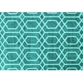 thumbnail image 1 of Ahgly Company Indoor Rectangle Abstract Turquoise Blue Contemporary Area Rugs, 5' x 7', 1 of 4