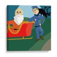 thumbnail image 1 of Cuadro decorativo - Santa y el policía, Eduardo Hernández 100x100 Canvas Lab Ilustraciones, Niños, 1 of 2