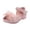Pink, variant on Girls Dress Shoes Little Kid Low Heeled Open Toe Princess Non Slip Soft Comfortable Flower Shoes for Wedding Birthday Party Beige Size 11.5 Little Kid