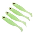 thumbnail image 5 of Sarapandan 4PCS AR48 75mm/3.2g T Tail Soft PVC Bait Double Colors Jigging Wobblers Aritificial LureLuminous, 5 of 7