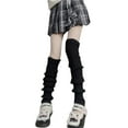 thumbnail image 2 of Gureui  Harajuku Japanese Leg Warmers Women Gothic Knit Long Socks Leggings Gaiters Knee Goth Winter Cuff Ankle Heap Sock, 2 of 5