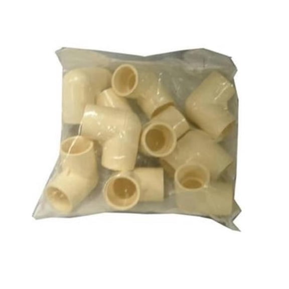 0.75 in. 90DEG Pressure Elbow, White - Pack of 10