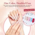 thumbnail image 3 of Kit de uñas AZUREBEAUTY Jelly Dip Powder con purpurina transparente, 3 of 8