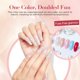 thumbnail image 3 of Kit de uñas AZUREBEAUTY Jelly Dip Powder con purpurina transparente, 3 of 8