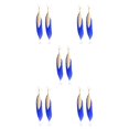 thumbnail image 1 of yingyy Dangle Earrings with Gold Color Small Earrings for Women blue 5Set, 1 of 6