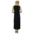 thumbnail image 4 of Bimba Women Black A-Line Maxi Dress Sleeveless Casual Boho Chic Clothing, 4 of 6
