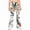 Gray, variant on Grblisyd Camo Pants for Girls Flare High Elastic Waist Dress Trousers Fashion Maple Leaf Print Uniform Pants With Button
