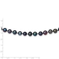 thumbnail image 4 of Primal Gold 14 Karat Yellow Gold 8-9mm Black Near Round Freshwater Cultured Pearl Necklace, 4 of 5
