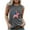 Dark Gray, variant on Onlywo Blouses for Women Plus Size, Independence Day Tops For Women Casual Sleeveless Round Neck Loose T Shirt Trendy Comfortable Tank Top Blouse