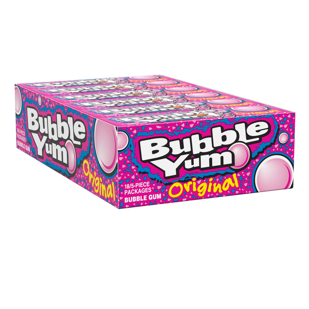 Bubble Yum, Original 5 Piece Gum Box, 1.4 Oz., 18 Ct.